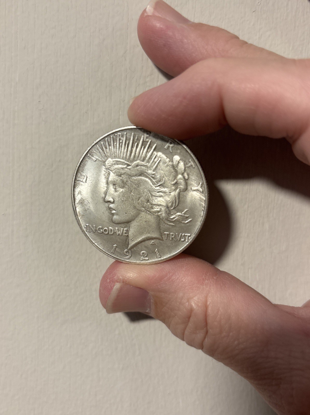 1922 $1 Peace Dollar Great Toning Free Shipping