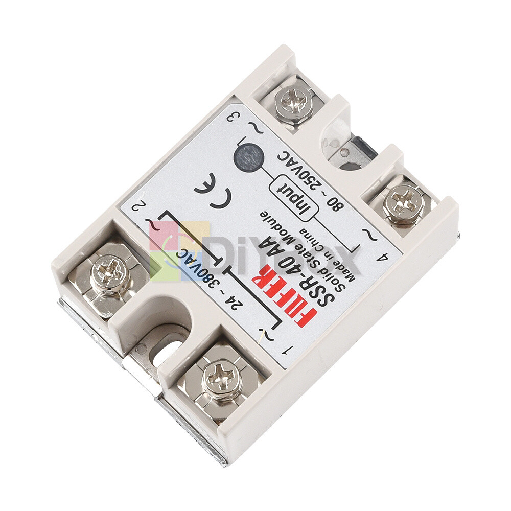 SSR-40AA 40A Solid State Relay Module SSR 80-250V AC / 24-380V AC USA
