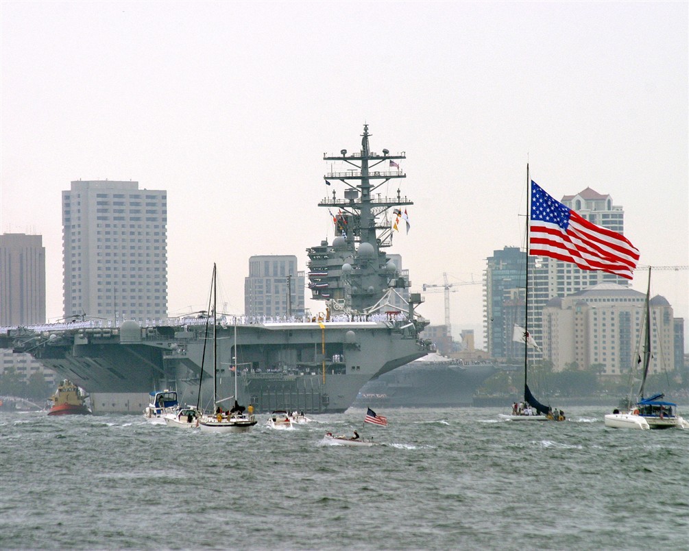 2004 Carrier CVN-76 USS Ronald Reagan at San Diego California 8x10 Photo #2