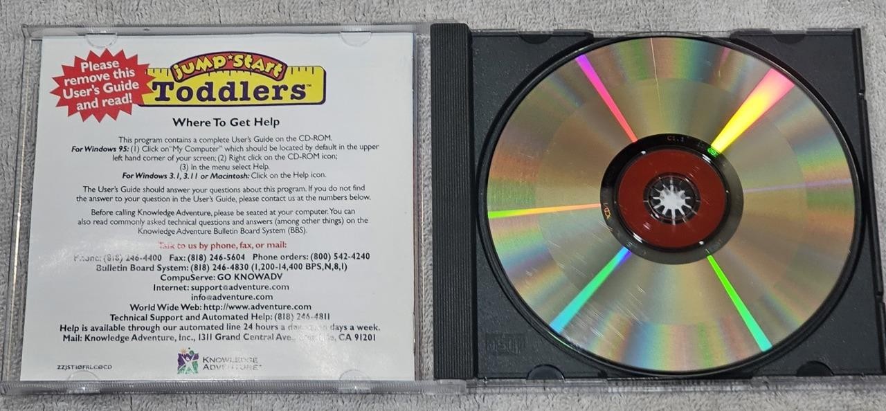 JumpStart Toddlers (1-3yrs) - Educational Game, Learning System PC MAC CD-ROM