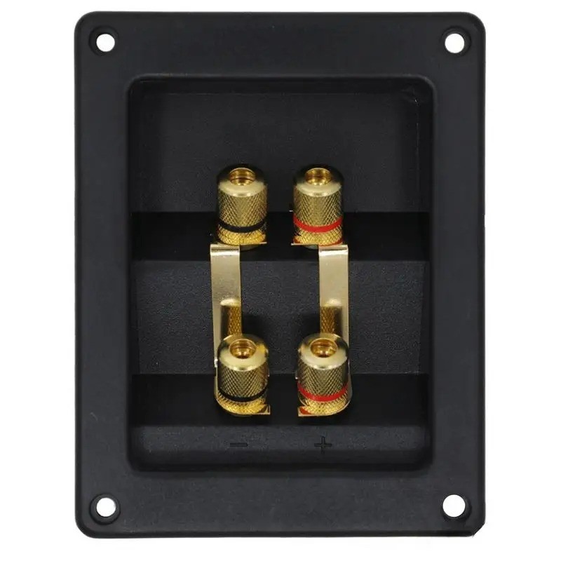 2PCS Speaker Wiring Connector Copper Speaker Wiring Lugs Binding Posts