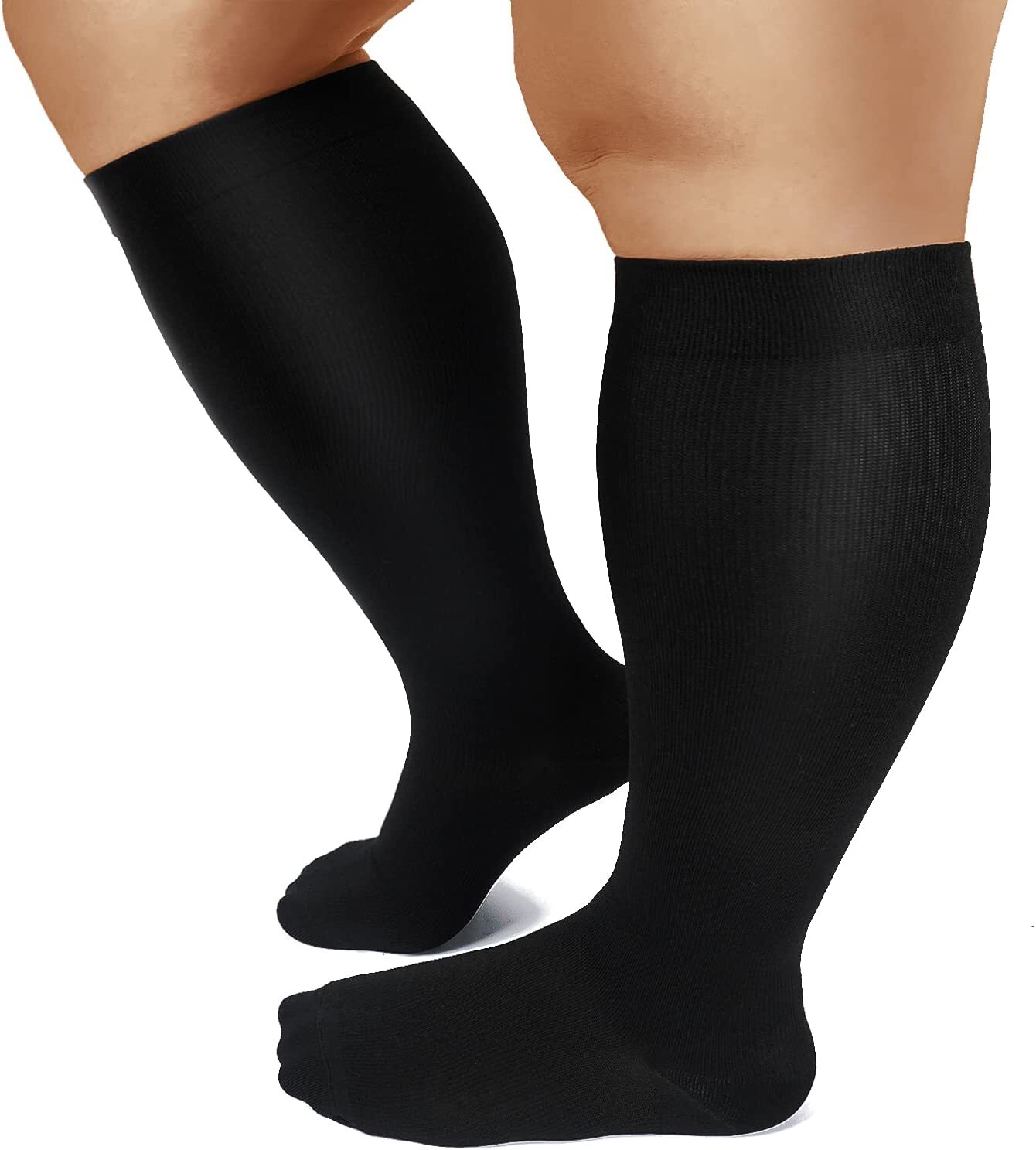 Medical Sport Compression Socks for Edema Diabetic Varicose Veins, 3XL-Large
