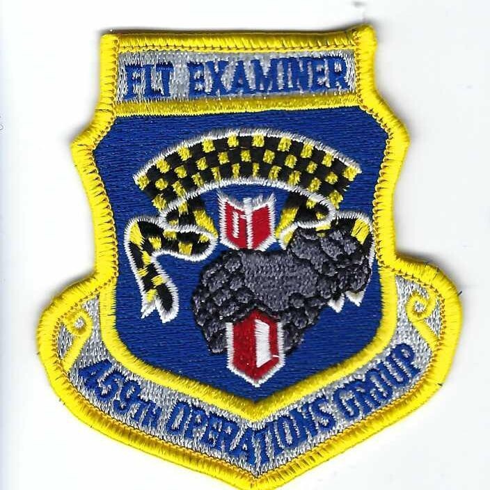 PATCH USAF 459th OPERATIONS GROUP FLT EXAMINER  ANDREWS AFB              B2-17