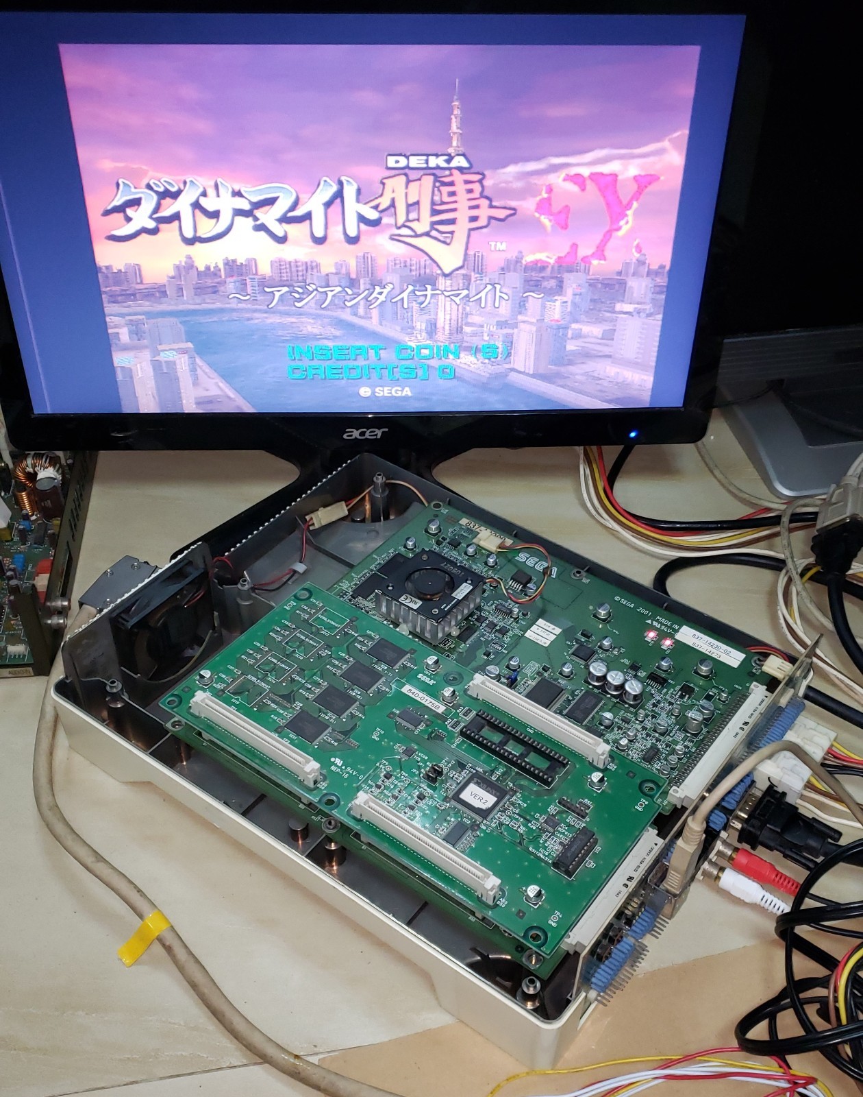 Dynamite Deka EX Rom board only Naomi System Video Arcade Game Sega