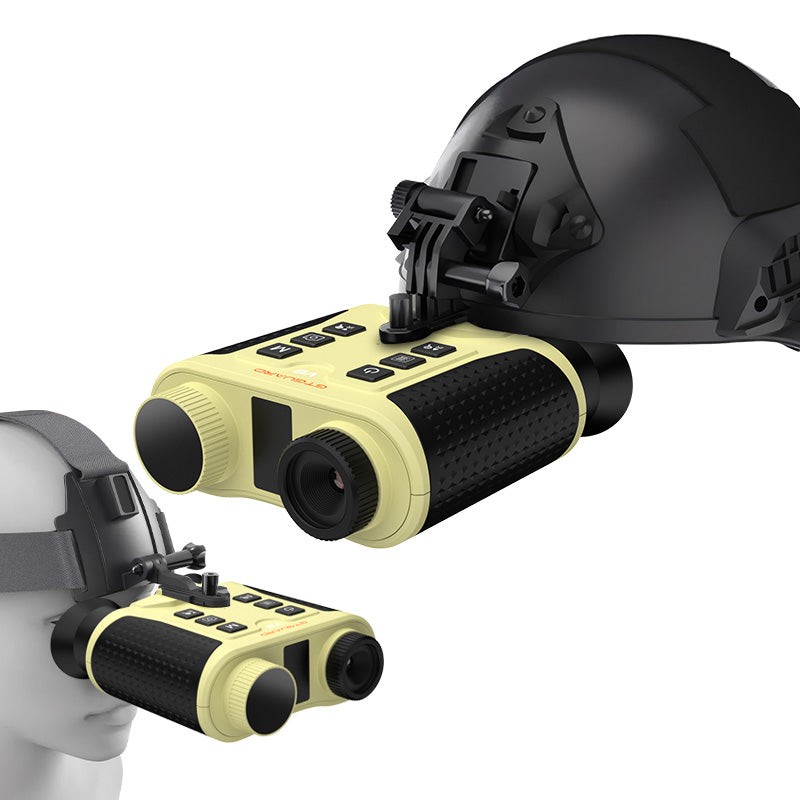 4K Night Vision Goggles Binoculars Digital IR Head Mounted Hunting Rechargeable