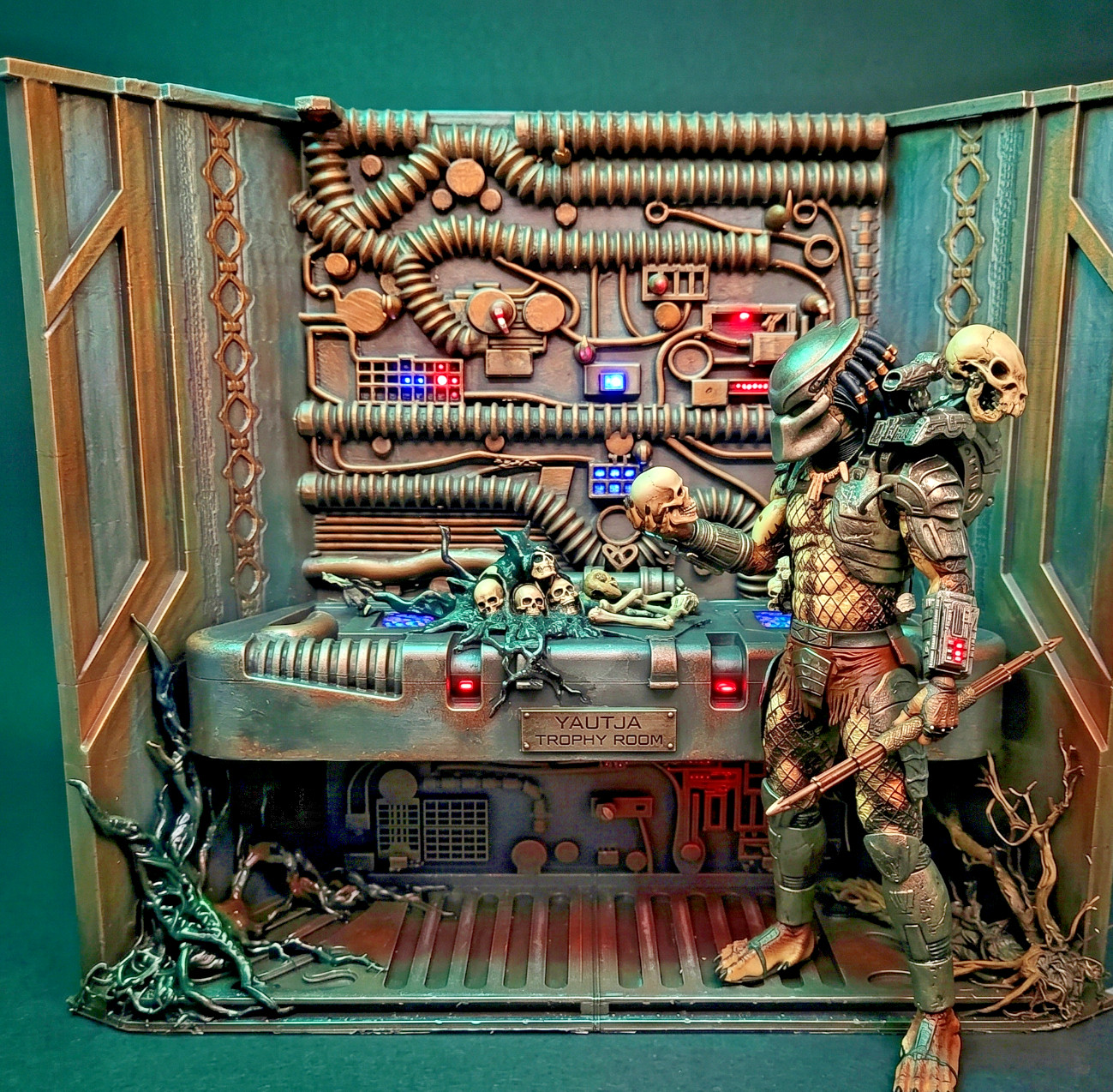Predator Trophy Room Diorama 1:10 Scale for 7" NECA Figures | 3D Printed Sci-Fi