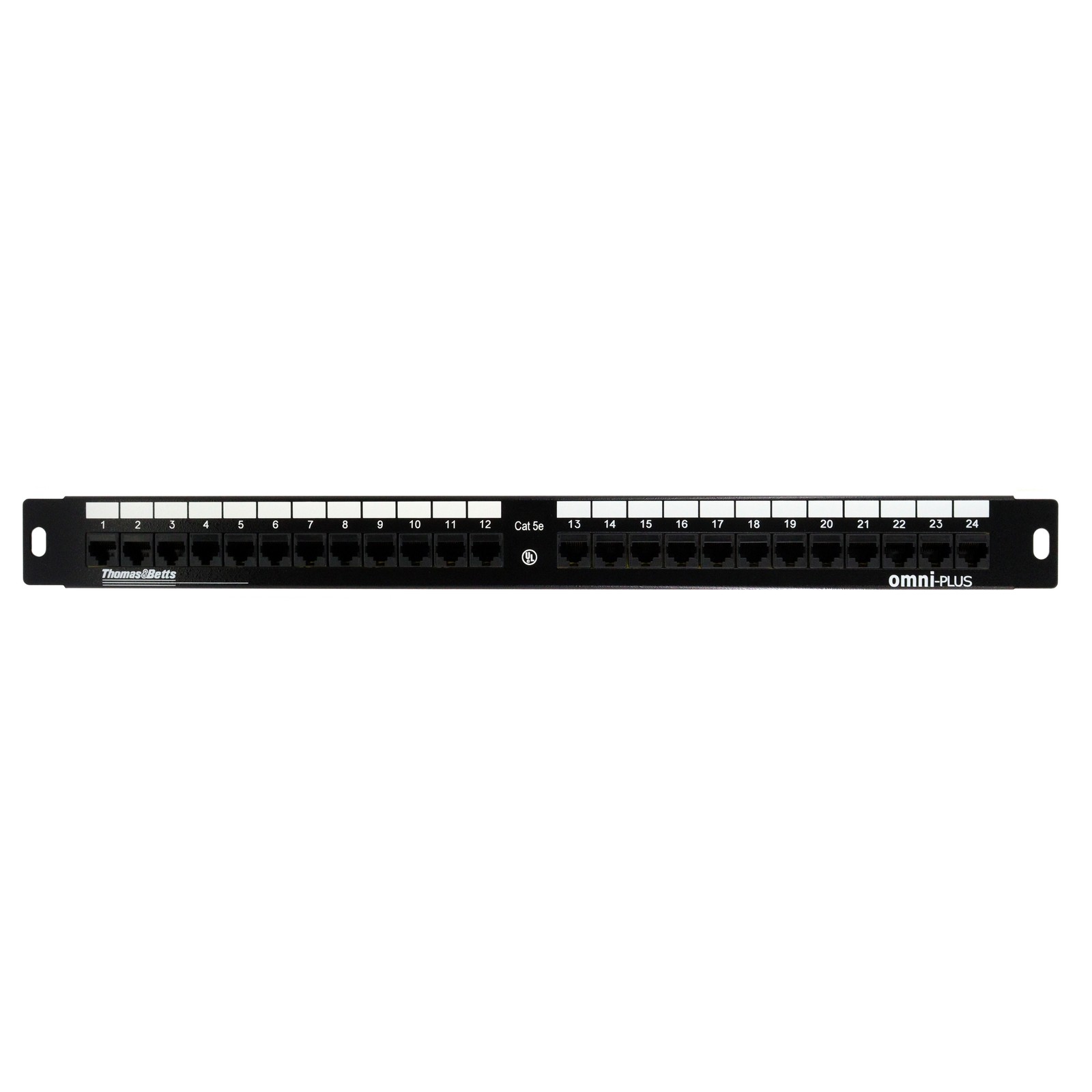 THOMAS & BETTS OPP24UD CATEGORY-5E HD PATCH PANEL, 1U, IDC/110 STYLE, 24-PORT