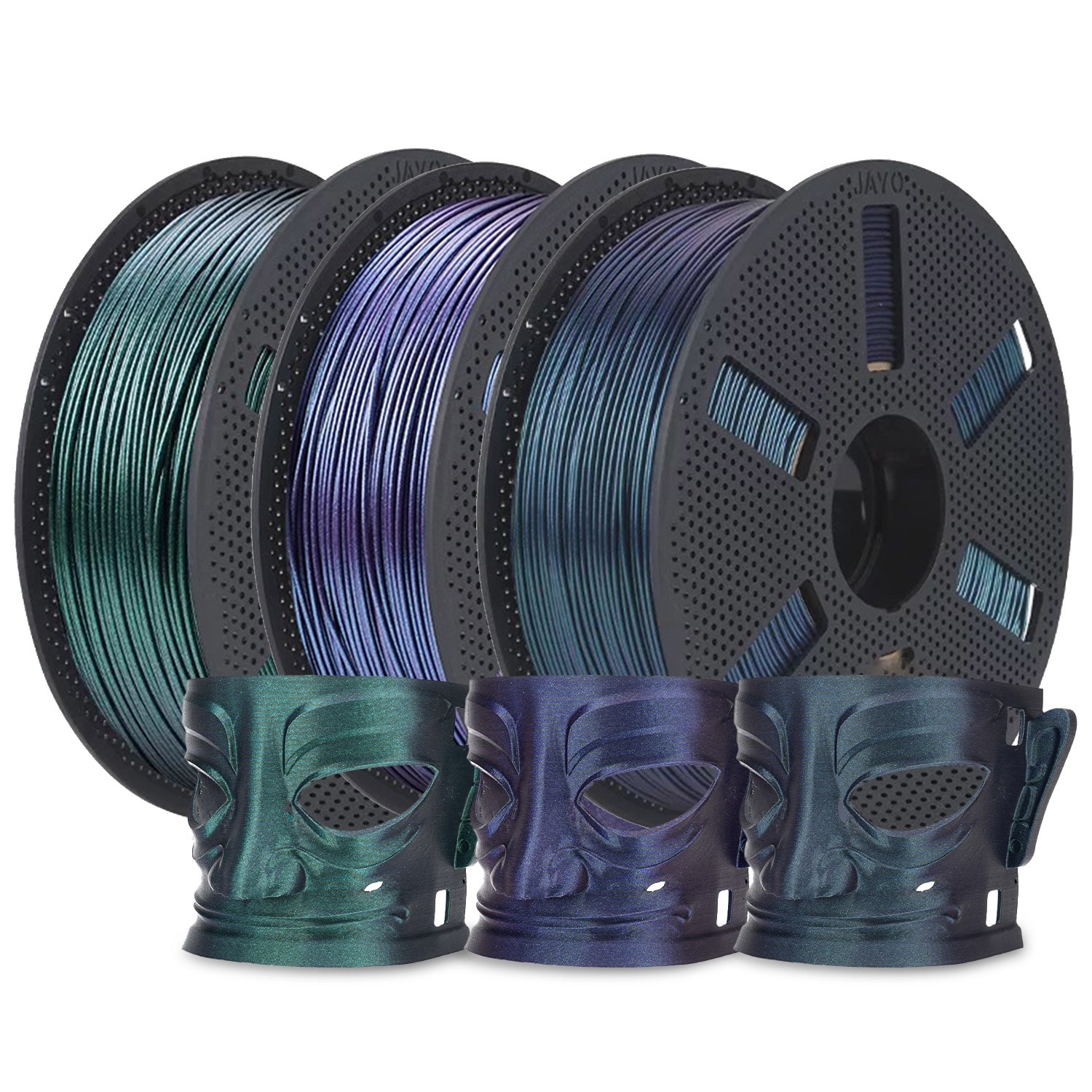 JAYO 1.1KG PLA Galaxy Filament 1.75mm Glitter Sparkle PLA Colorful Twinkling FDM