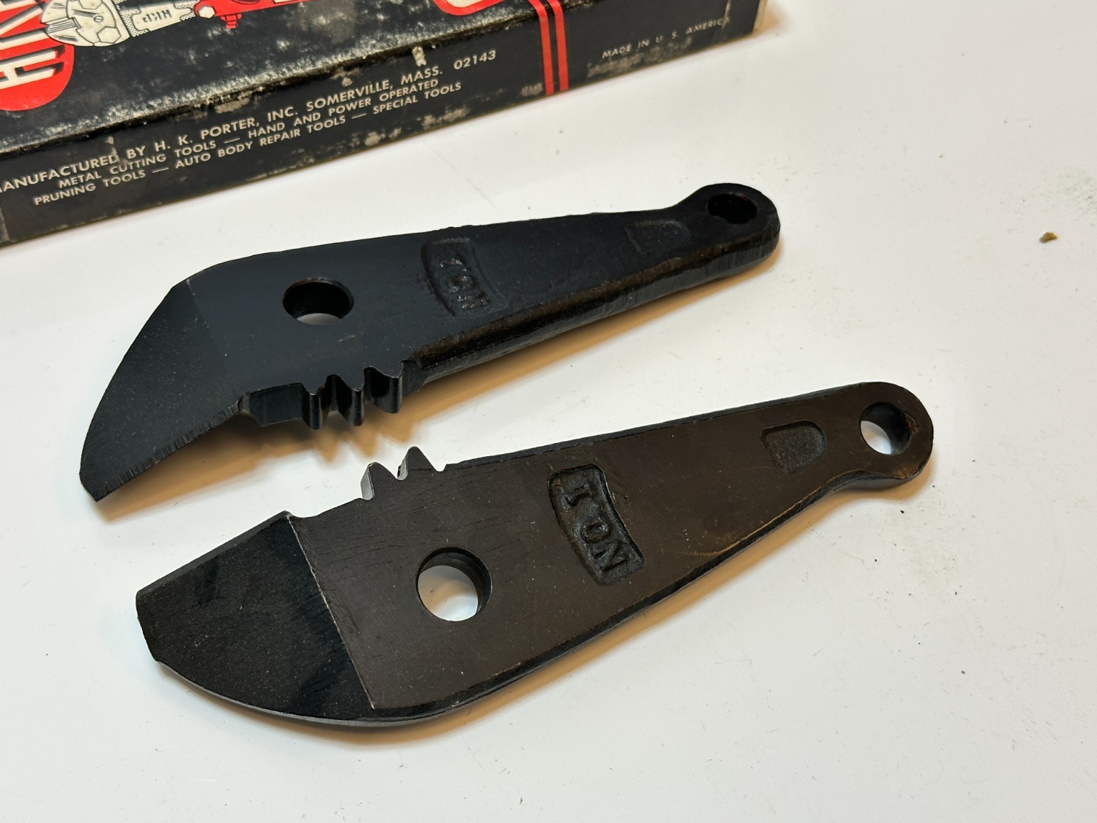 HK Porter Tools (HKP) USA No. 1 Replacement Bolt Cutter Jaws Pair Set (112A)