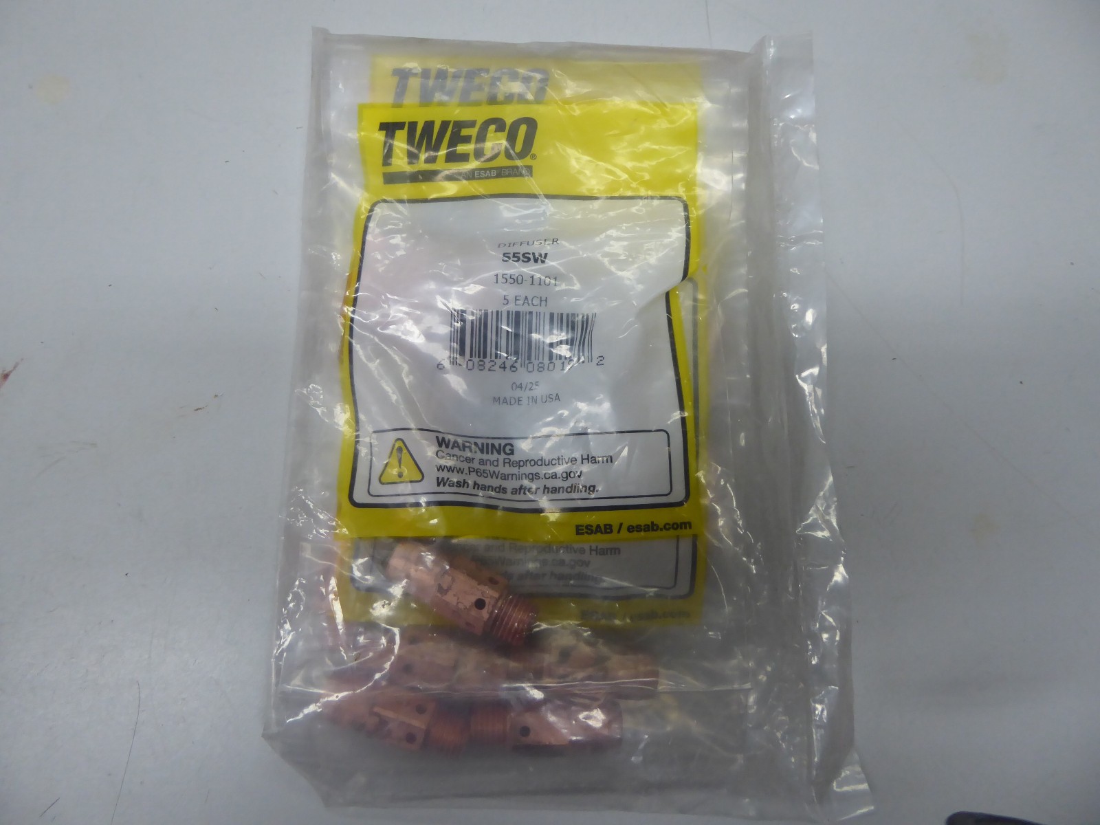 Lot Of 20 (4 PACKS OF 5) Tweco Diffuser 55SW 1550-1101 NEW FREE SHIPPING