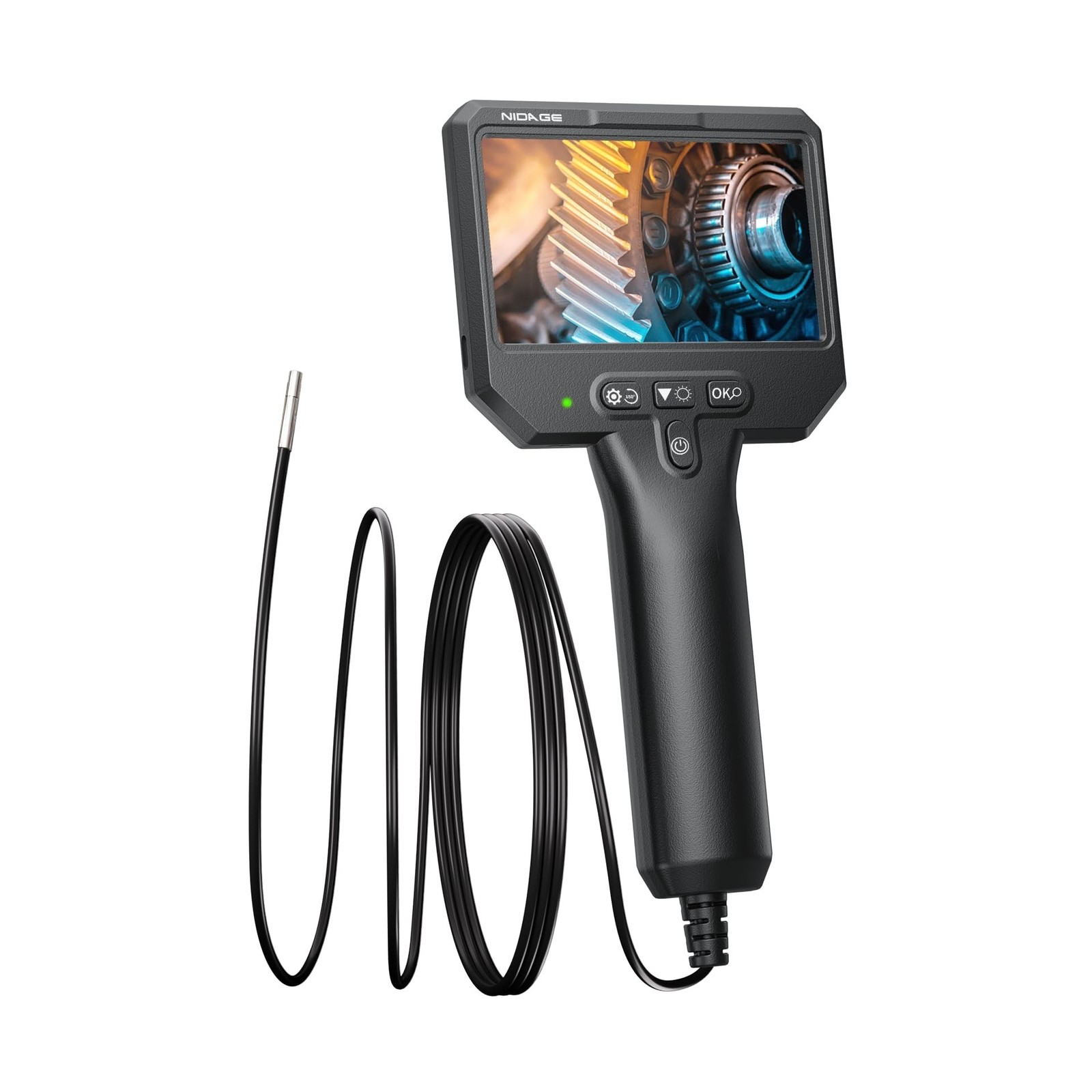 3.9mm Endoscope Camera with Light NIDAGE 1920P HD Industrial Borescope Inspec...