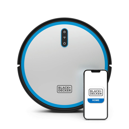 BLACK+DECKER RoboSeries BDRV1 Robot Vacuum Silver Smart Mapping Cleaner