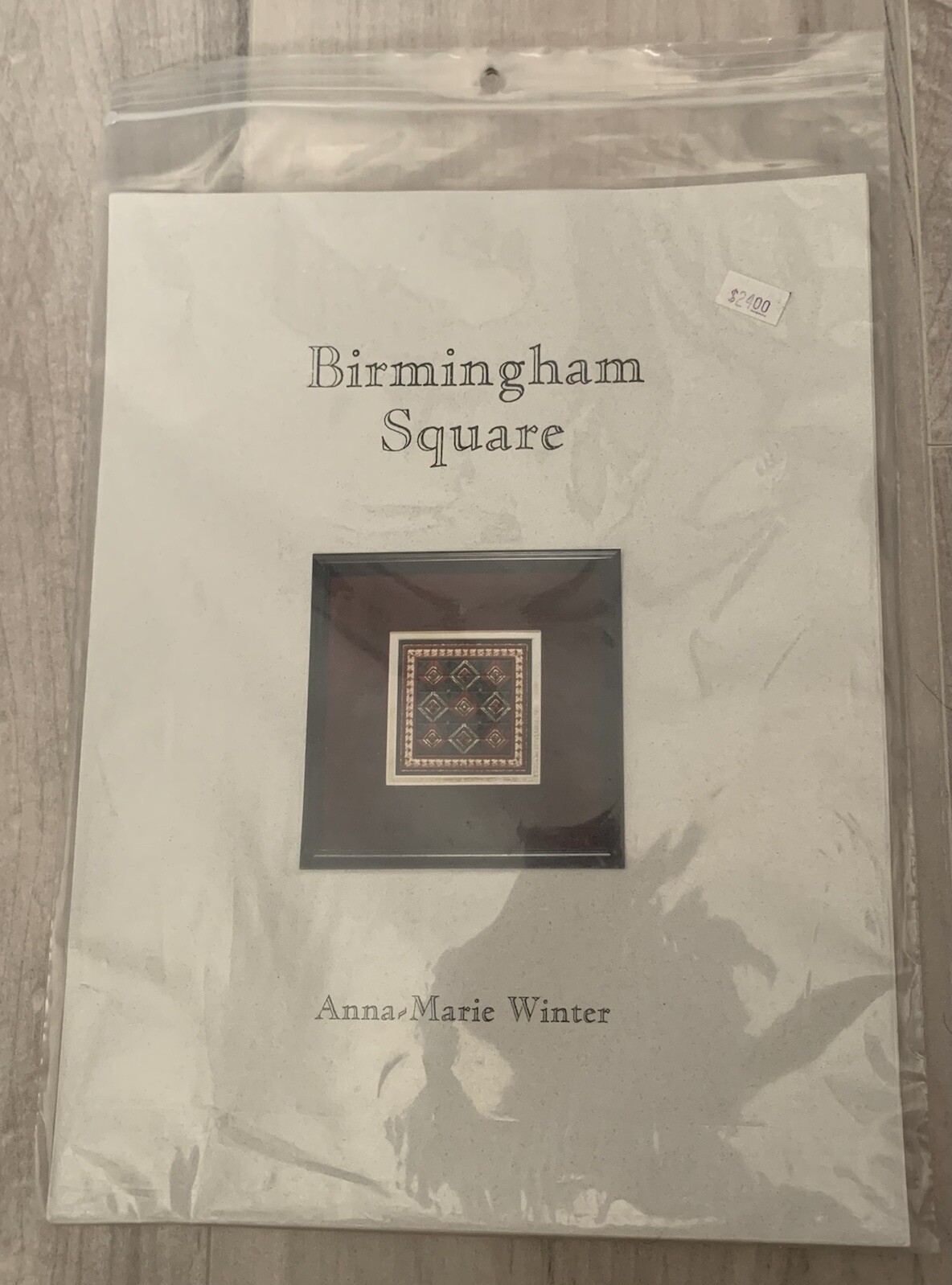 Vtg 1998 Birmingham Square Anna-Marie Winter Pattern