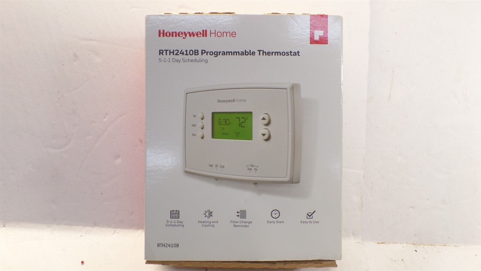 HONEYWELL RTH2410B 5-1-1 DAY PROGRAMMABLE THERMOSTAT DIGITAL BACKLIT DISPLAY