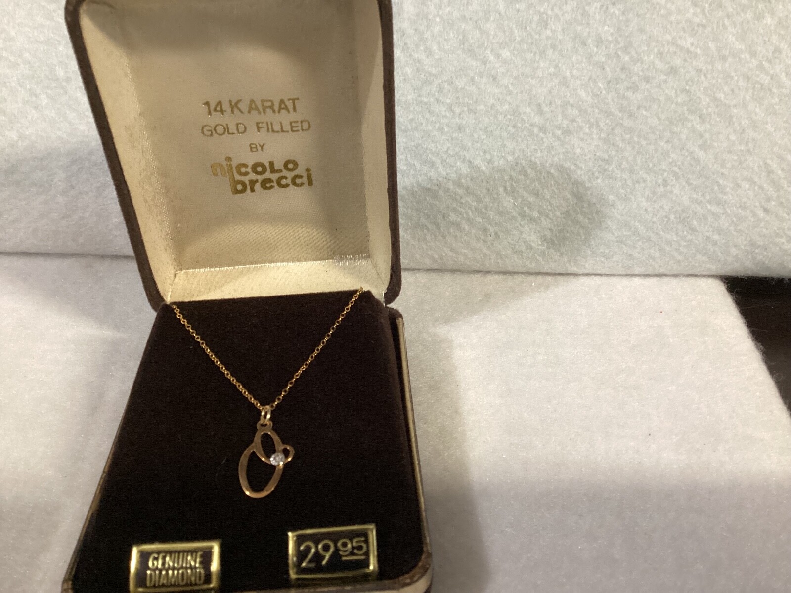 OLD NEW STOCK (14kt. GOLD FILLED by NICOLO BRECCI) ANITIAL W/ 16" chain  #10-5-o