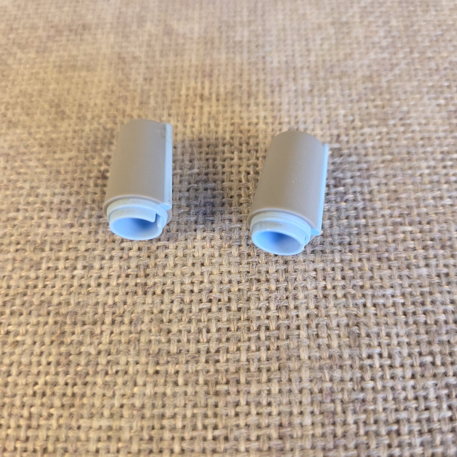 (2) JBL EON MusicMix 10 Replacement Slide Control Knobs Gray Blue Tall Mixer