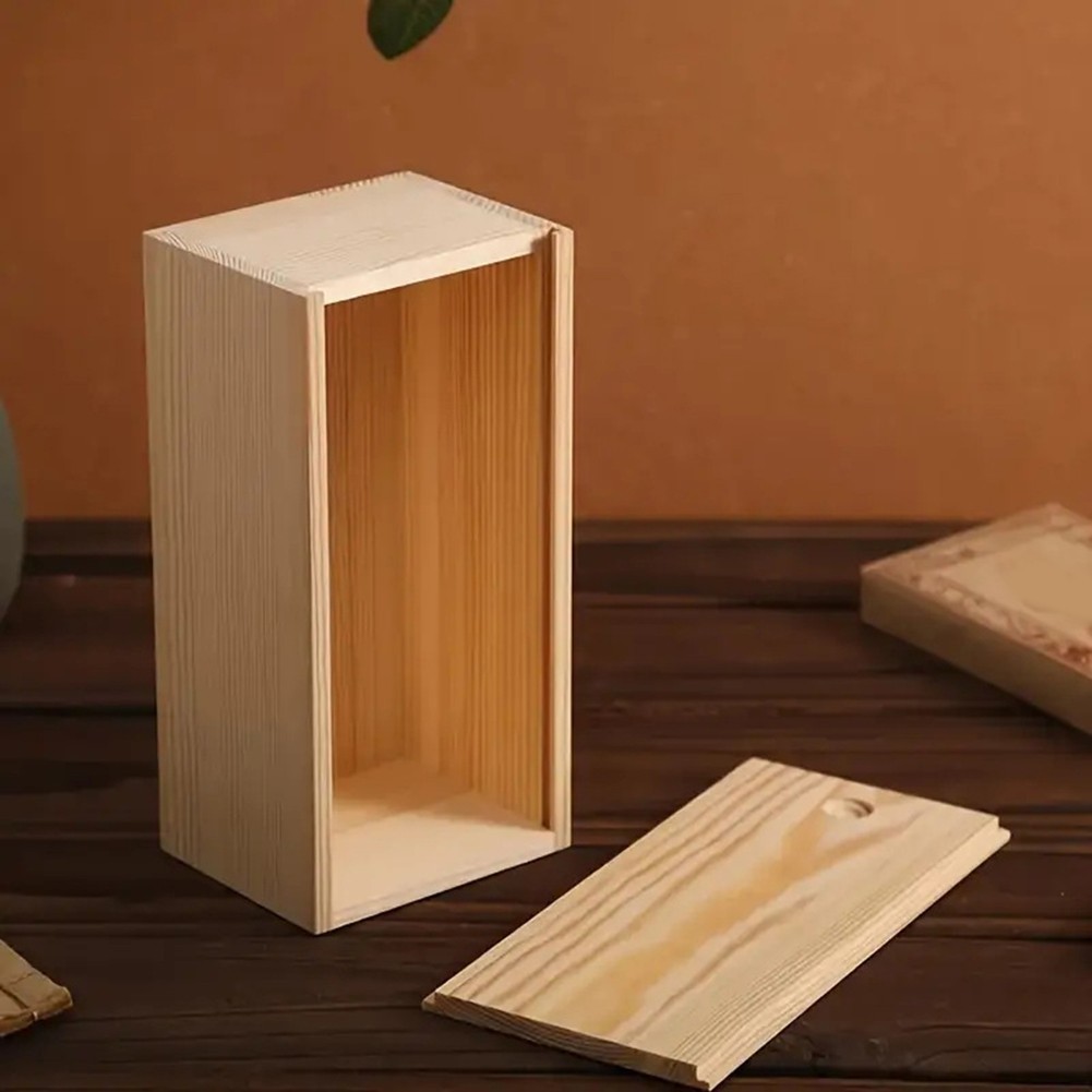 Pine Pullout Box Log Drawer Wooden Box Great for Organizing and Decorating