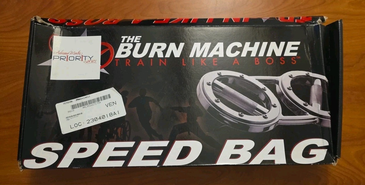 The Burn Machine Speed Bag 4 lbs Rotator Exercise - Red - New