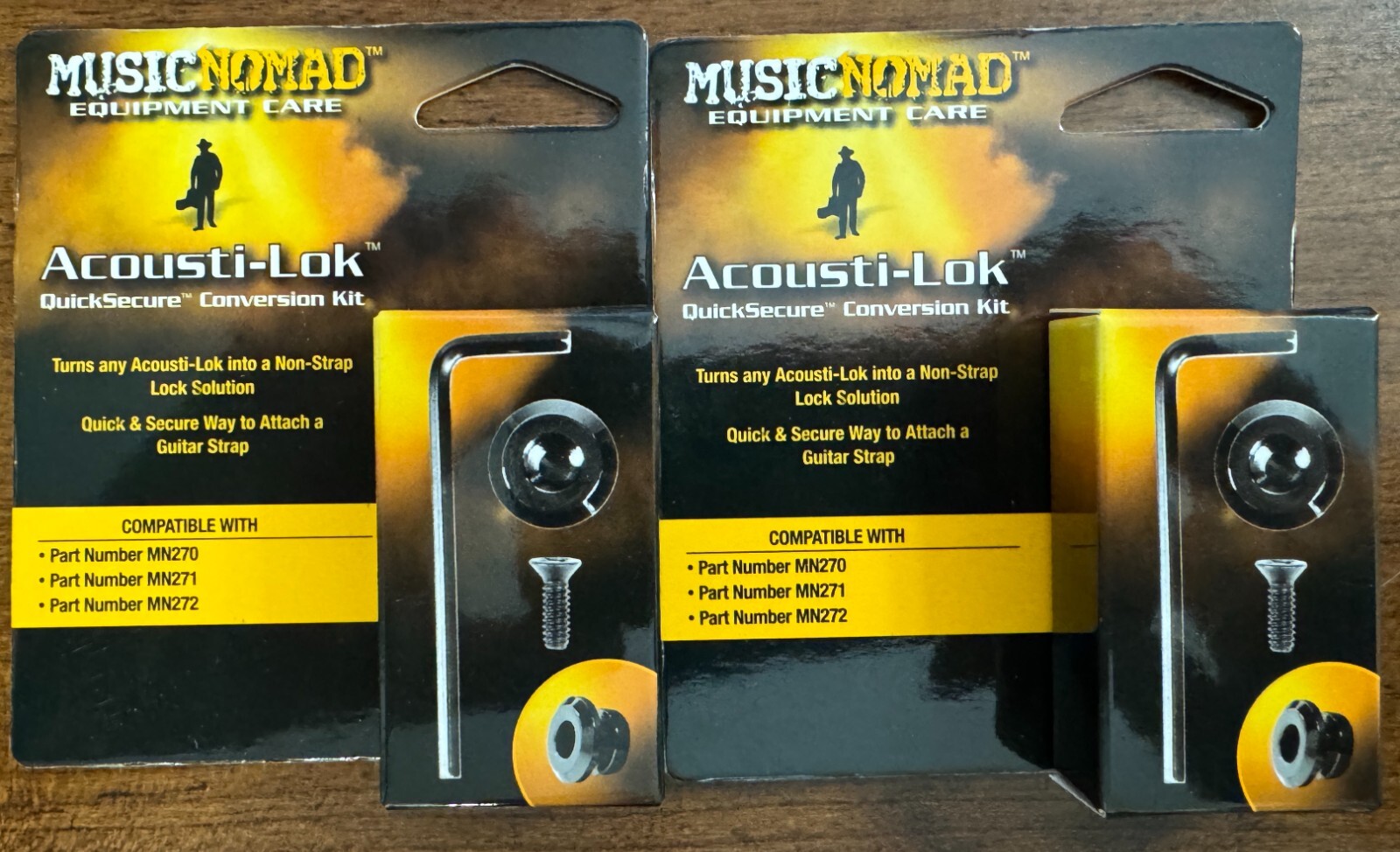 Music Nomad Acousti-Lok QuickSecure Conversion Kit (TWIN PACK) Bundle MN274