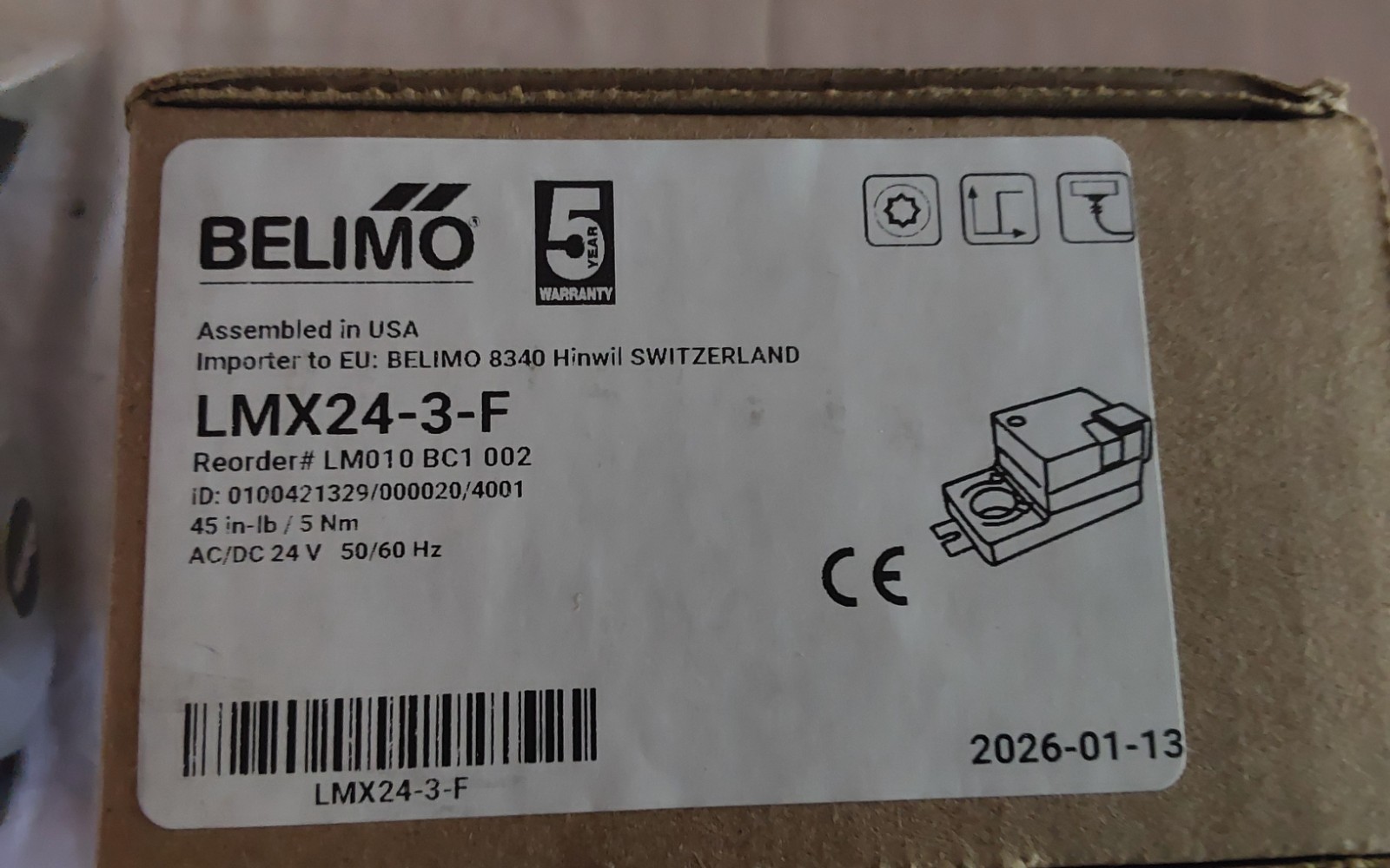 BELIMO LMX24-3-F Damper Actuator