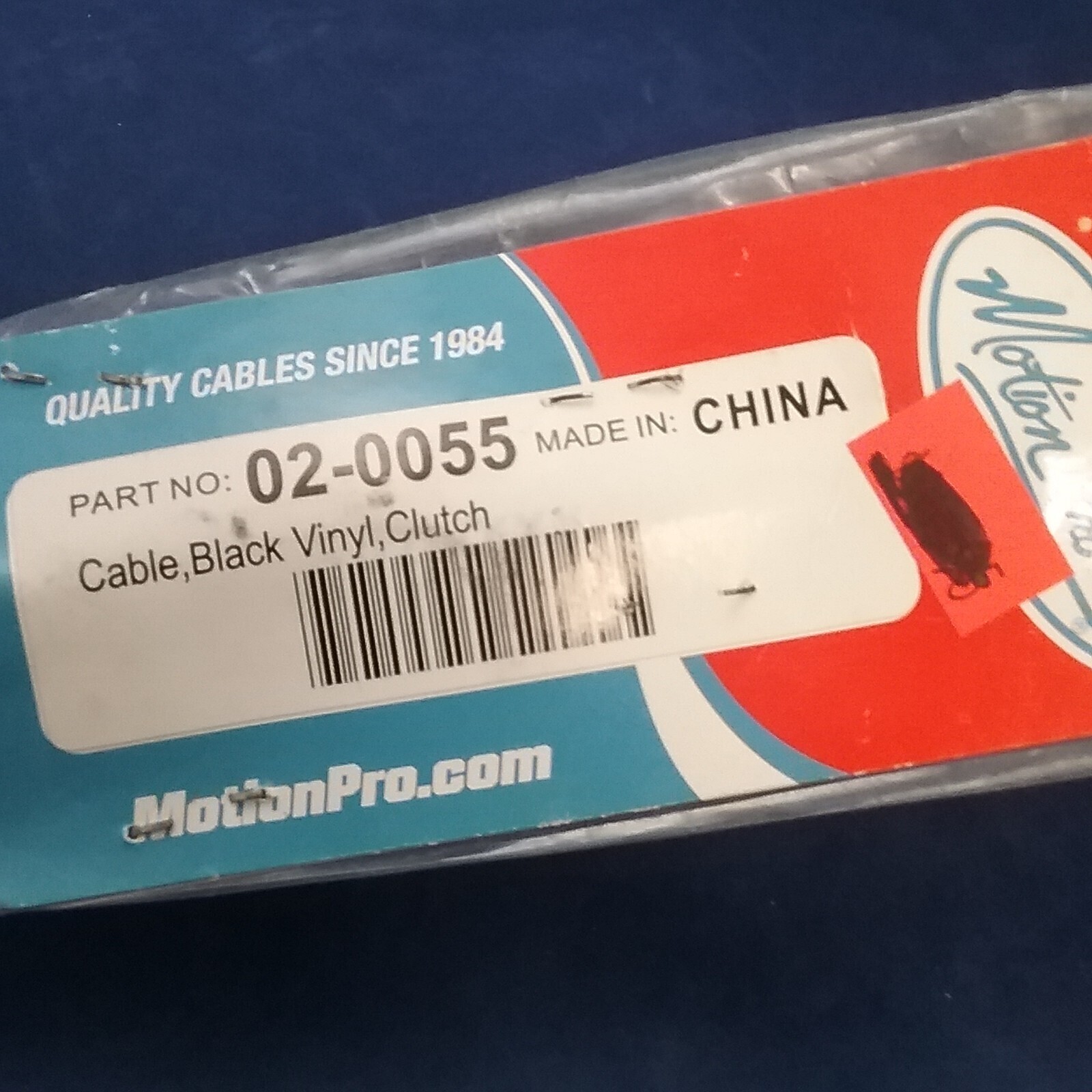 NEW MOTION PRO 02-0055 BLACK VINYL CLUTCH CABLE