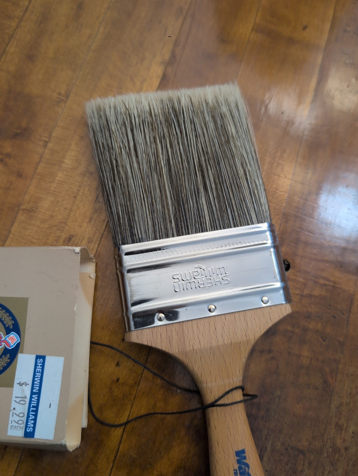 Vtg. Sherwin Williams 3" Paint Brushes New/Old Stock Contracter Wave Trim