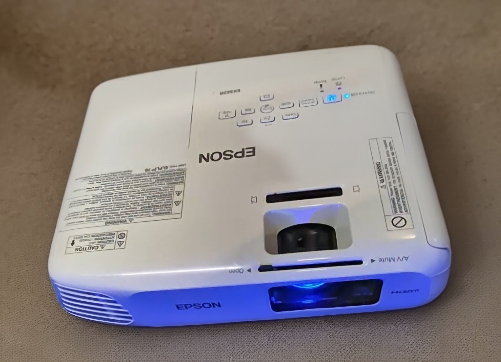 Epson EX3220 Tri-LCD Projector 0 Lamp Hours
