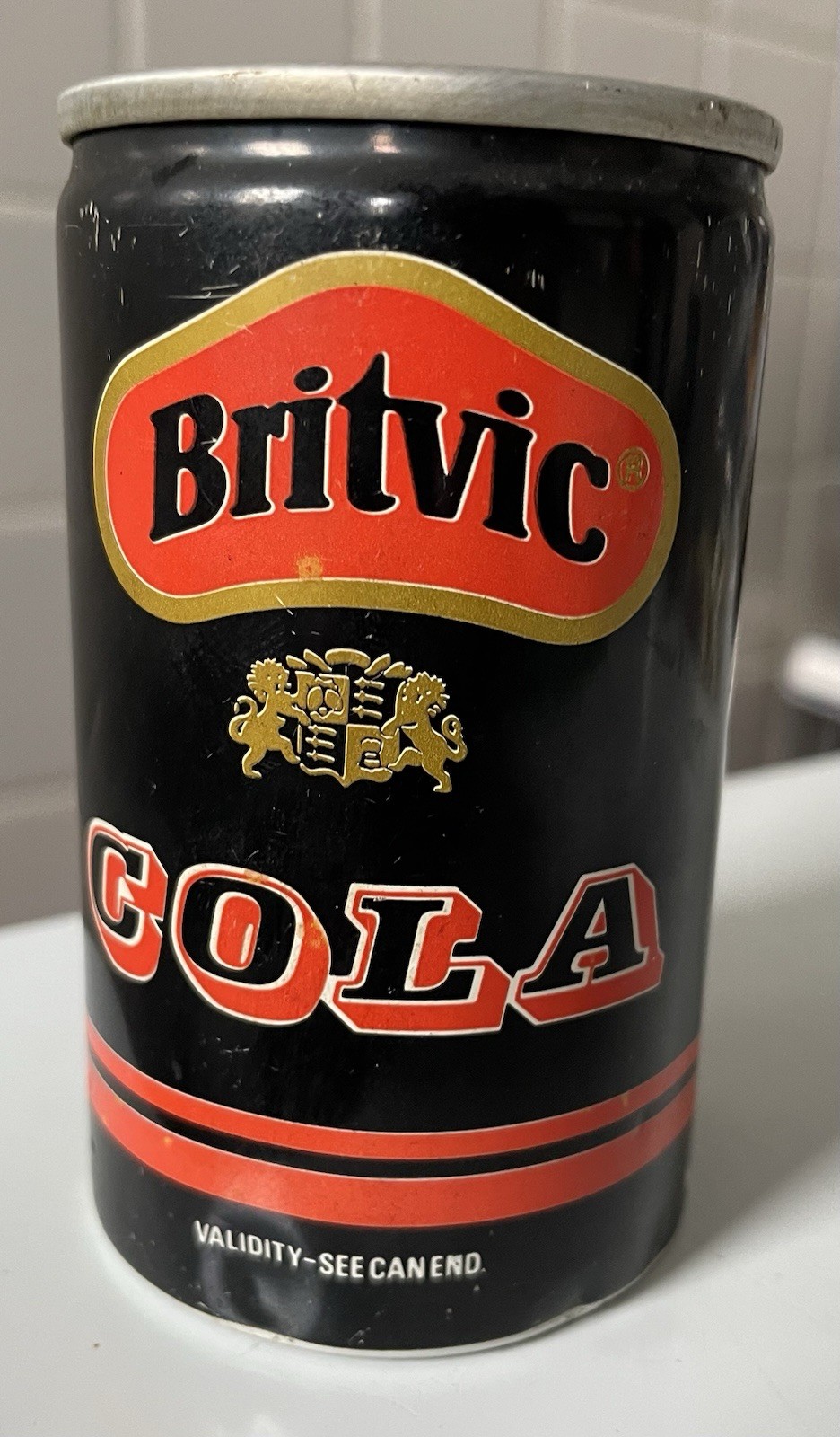 Britvic Cola Soda Can Arabic Vintage 1987 RARE HTF