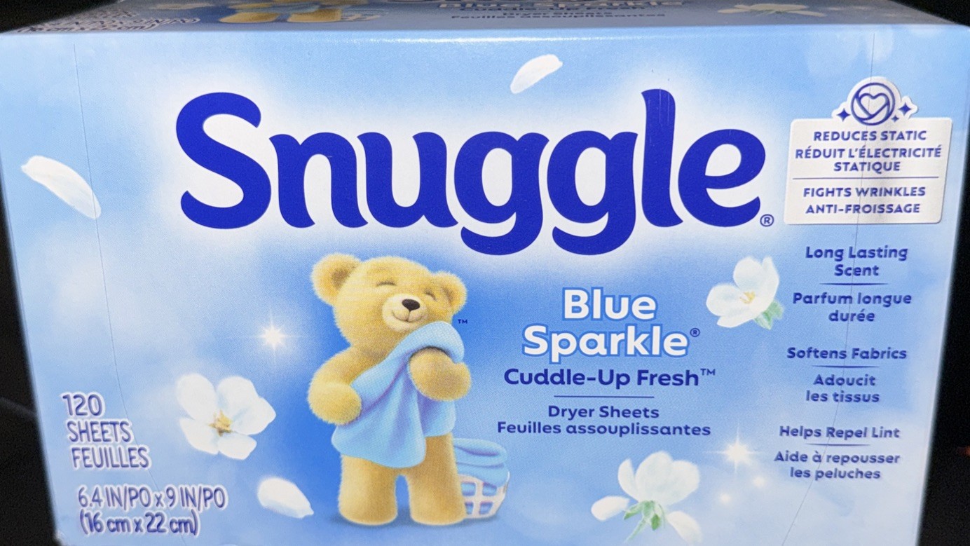 Snuggle Blue Sparkle Fabric Softener Dryer Sheets 120 count