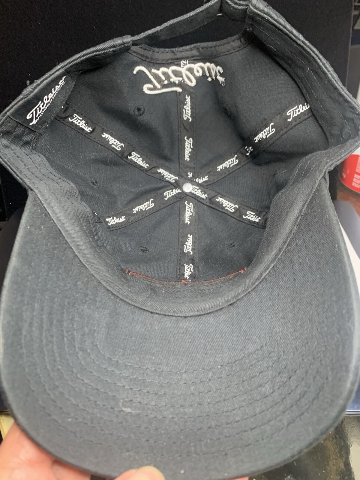 Titleist Hat Cap Golf Black Adjustable Lightweight Canvas Unisex