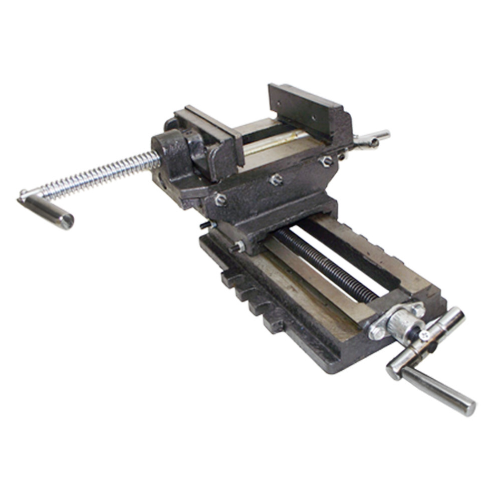 2 Way Cross Vise Clamp Holder Drilling Milling Machine Cross Slide Drill 4" Jaw