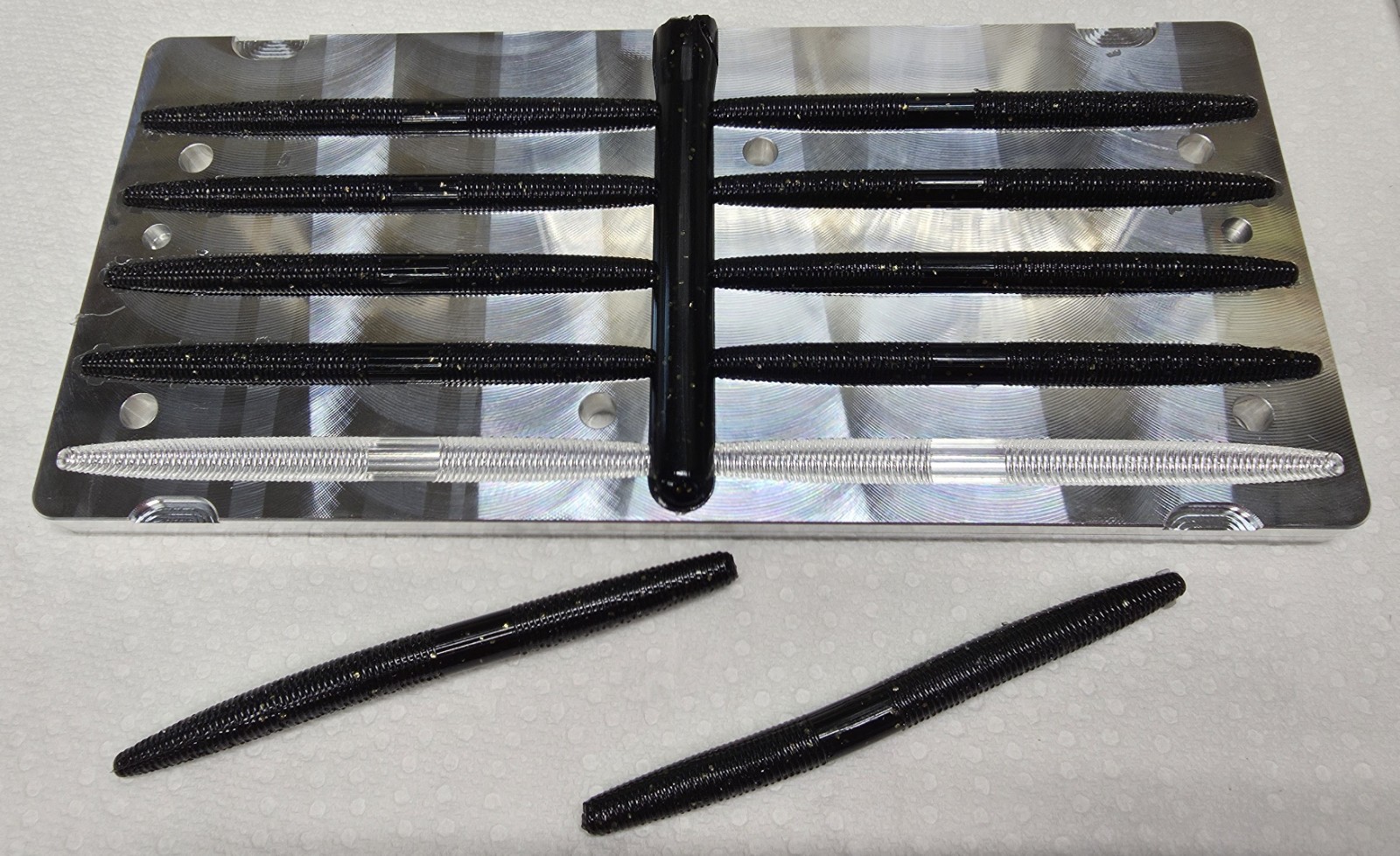 5 inch Stick Worm ( 10 Cavity ) Aluminum Soft Plastic Bait Mold
