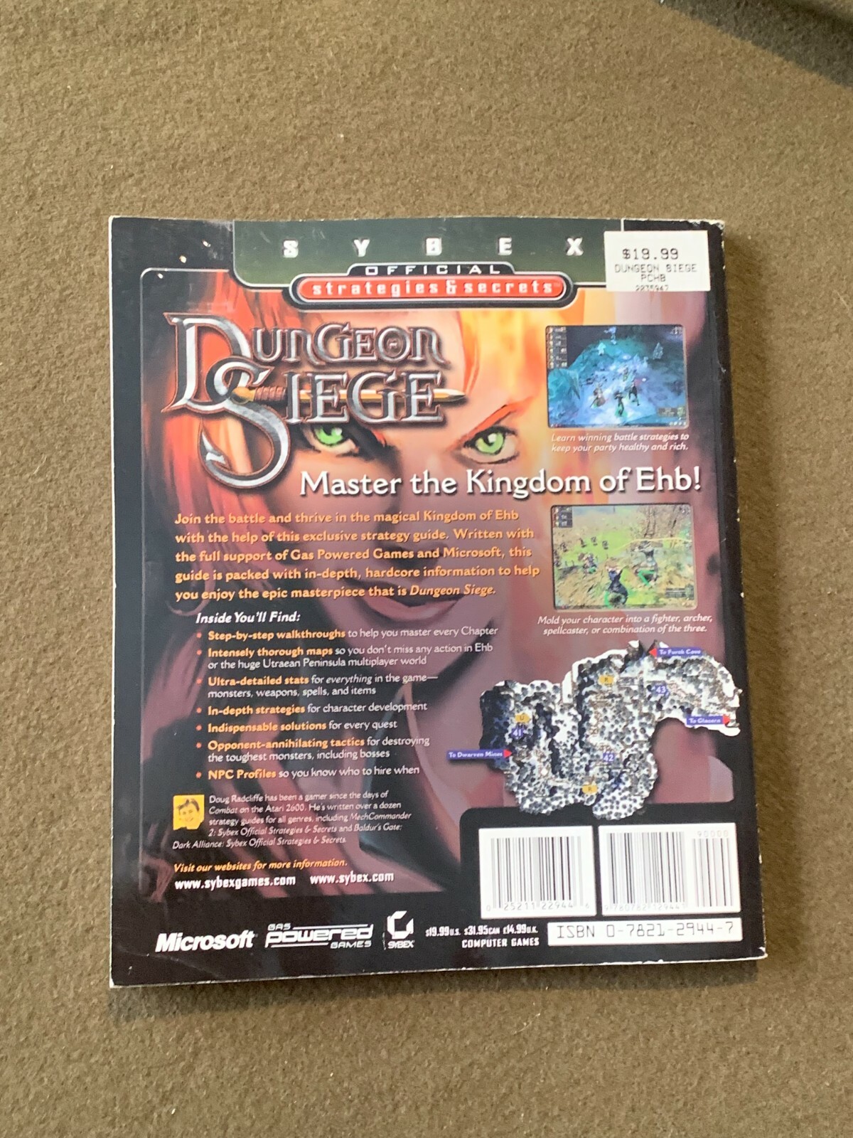 Dungeon Siege Official Strategy Guide Video Game Book Sybex Large Softback Book