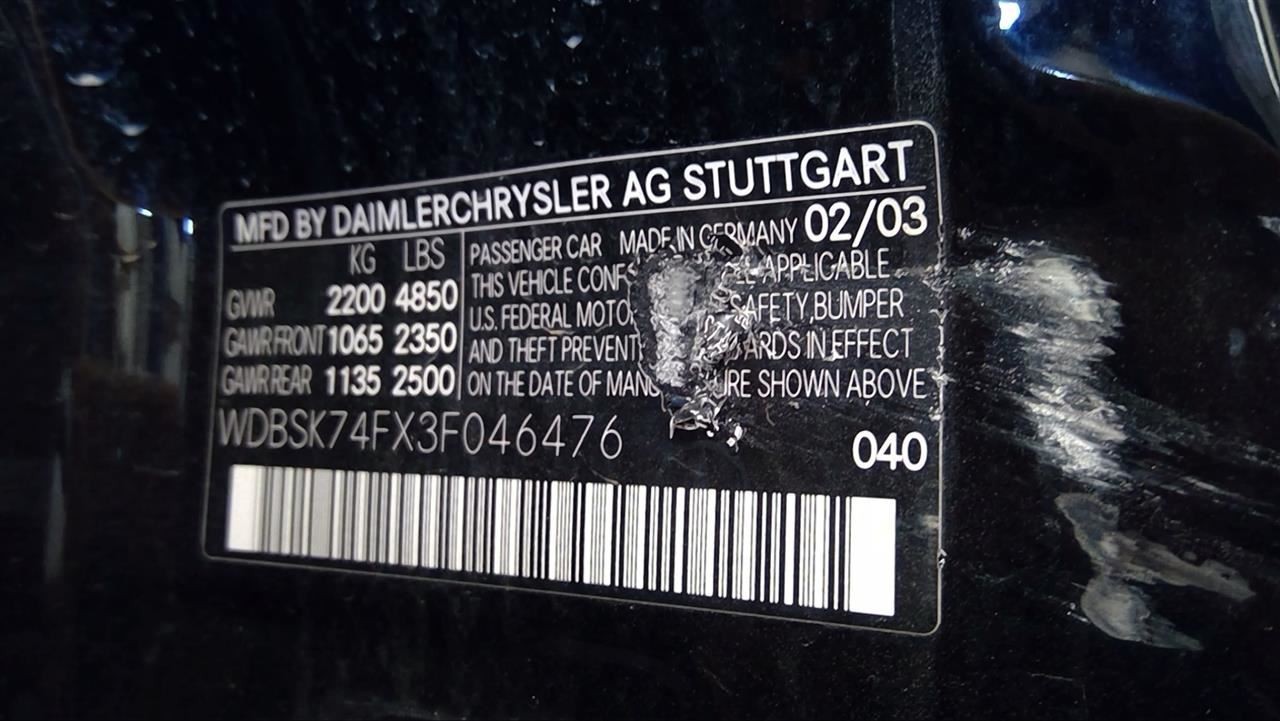 SL55 2003 Speaker 9555455