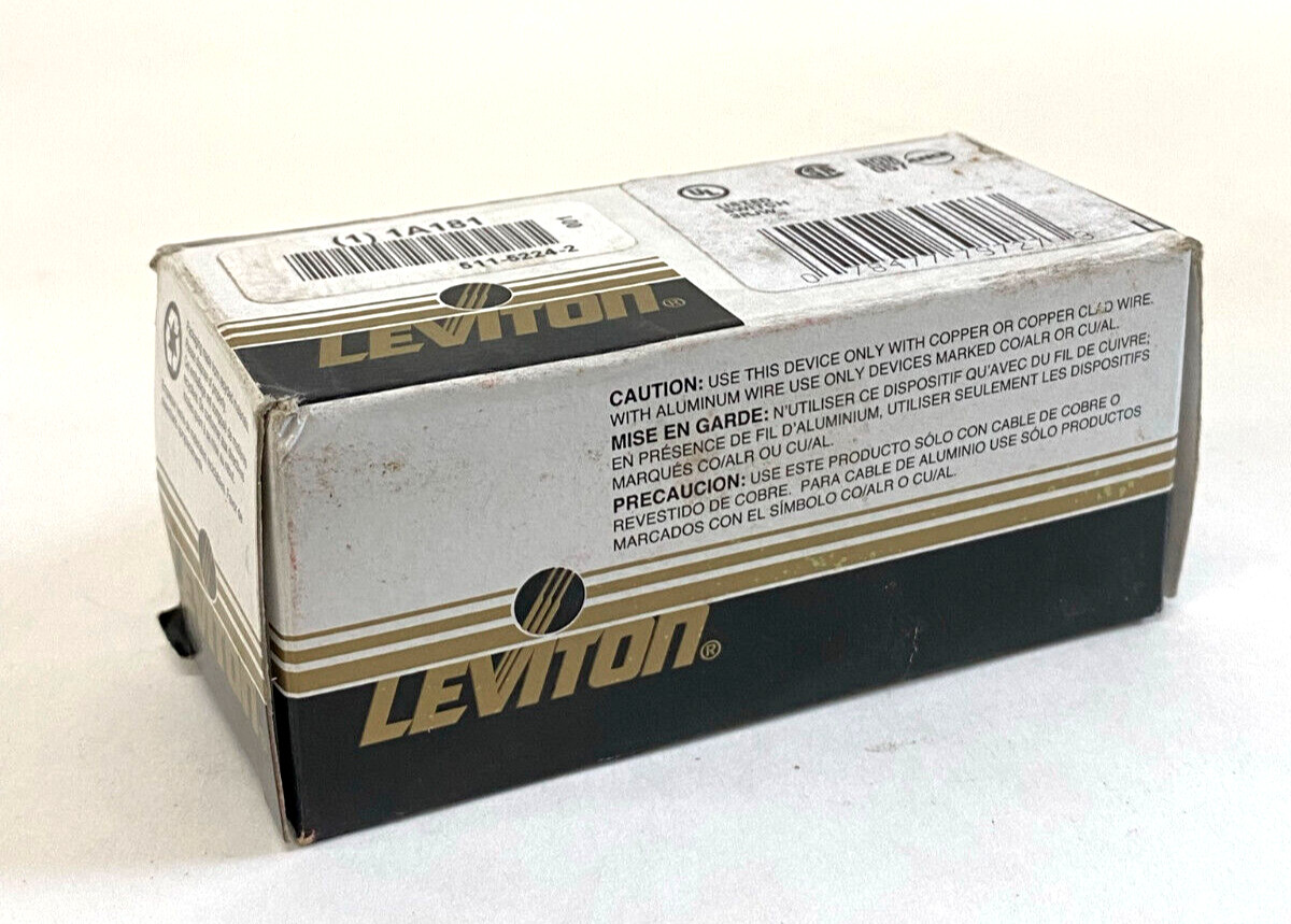 Leviton 5224-2 Brown 15A 120 277 V Combination Toggle Switch