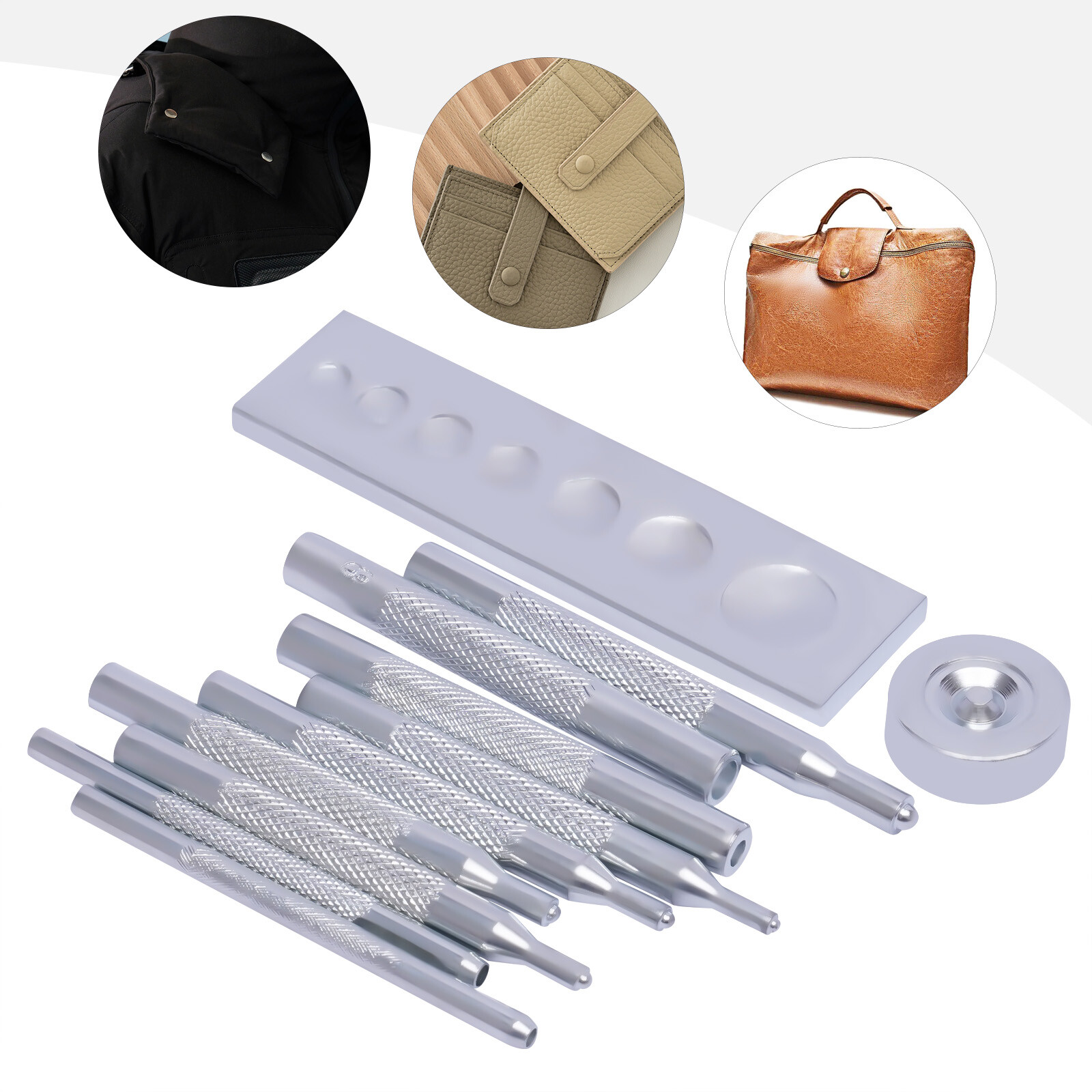Craft Tool Die Punch Snap Kit die-punched rivet tool setfor Punch Hole & Button