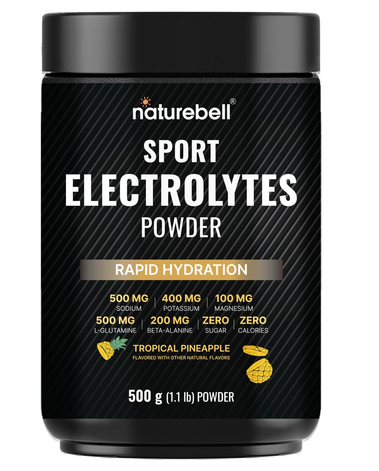 Sport Electrolytes Powder No Sugar, 500g (52 Servings) 1.1 Pound (Pack of 1)