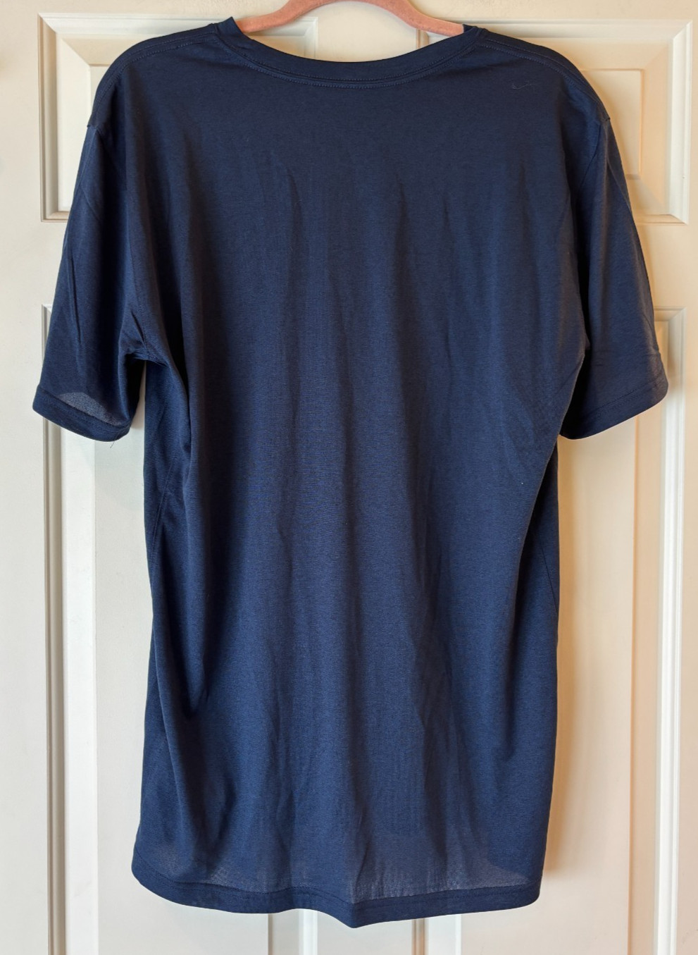 Nike Dri Fit Shirt  Navy Blue Short Sleeve Size Mens L NEW