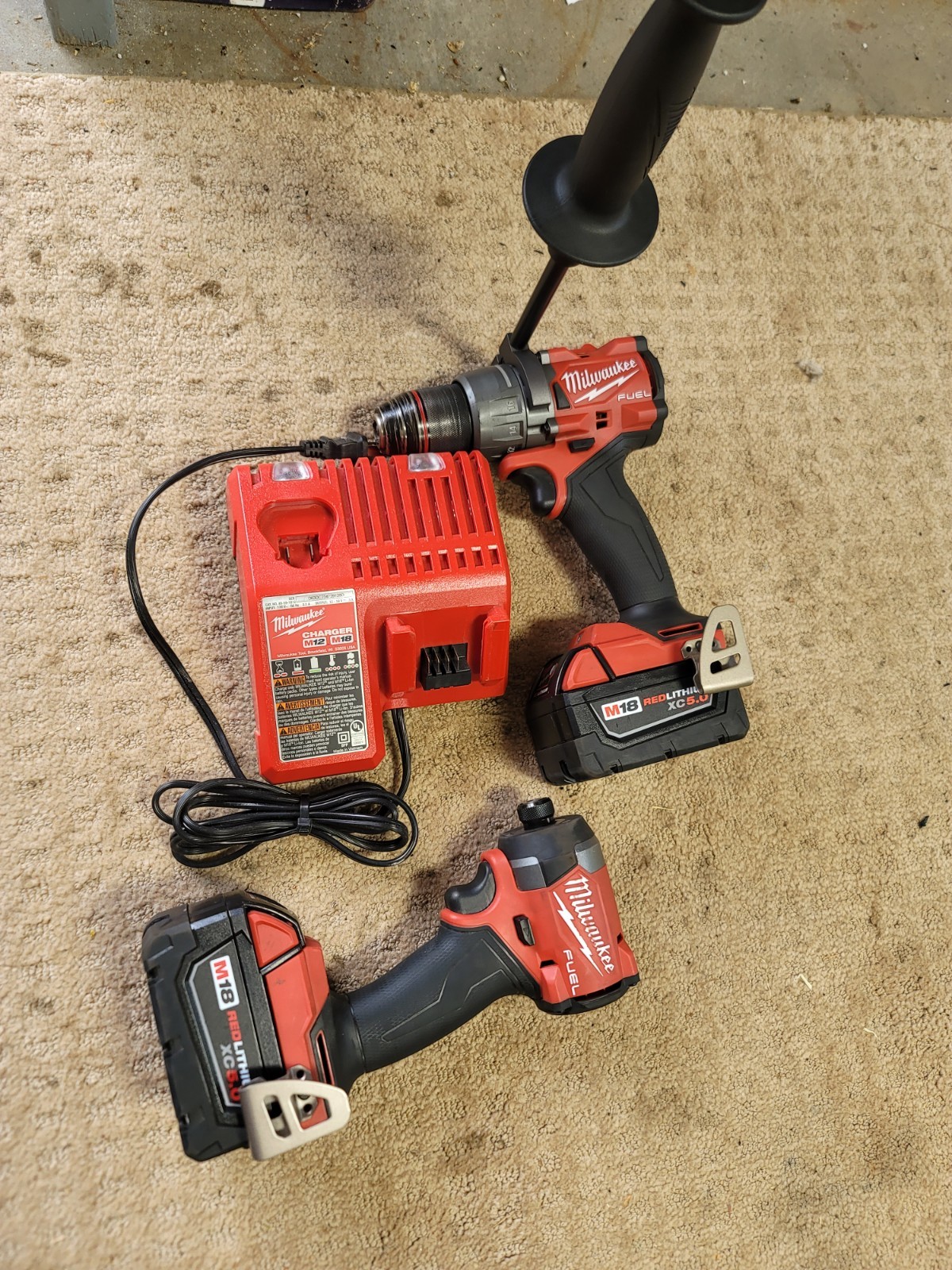Milwaukee 3697-22 M18 Fuel Drill And Impact Kit