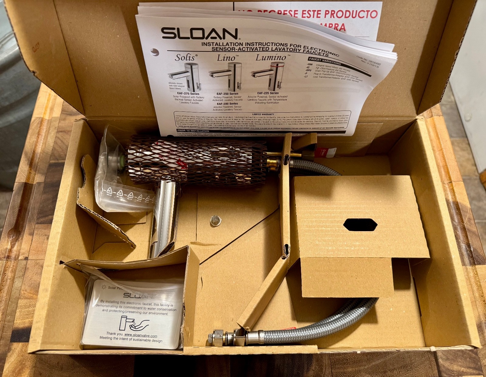 Sloan Optima Plus EAF 275 Commercial Single Hole Touchless Faucet