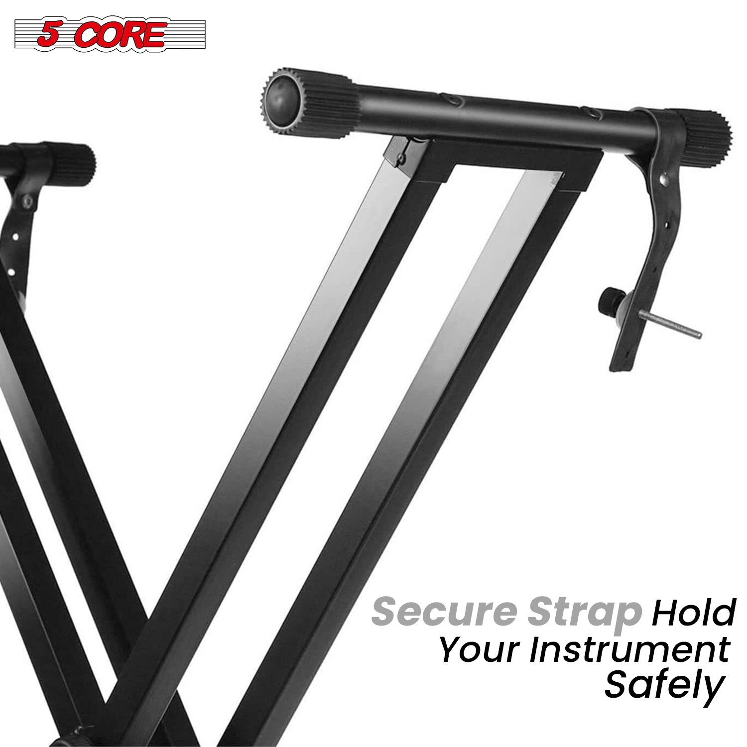 5 Core Keyboard Stand Dual X Shape Adjustable Foldable Key Board Pianos Stands