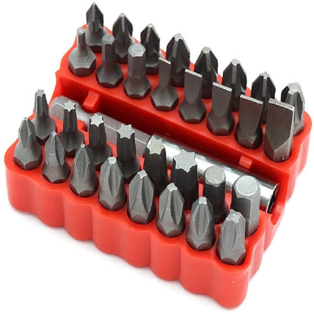Security Tamper Proof Bit Set 33pcs Torq Torx Hex Star Spanner Tri Wing Elect...