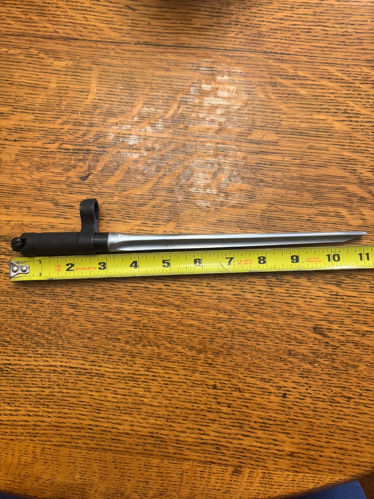 Chinese SKS Paratrooper Bayonet & Hardware.  11" Folding Short Spike Bayonet