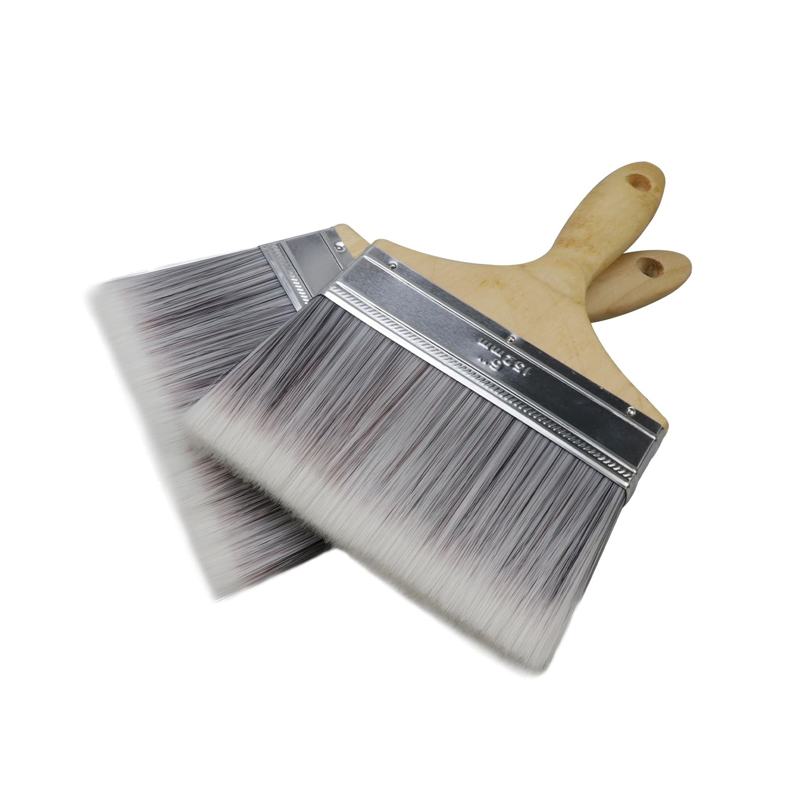 Antrader 6-Inch Wide Soft Tip Bristle Paint Brush Set of 2 Piece Stain Varnis...
