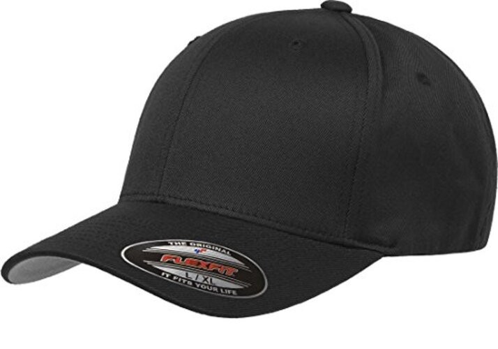 Men's Athletic Baseball Fitted Cap Small-Medium Black
