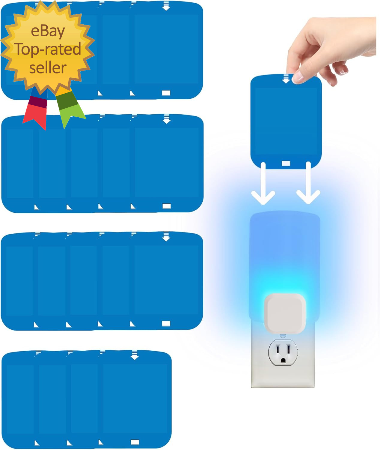 20 Pack Refill Cartridges for Stem Flying Insect Light Glue Card Compatible