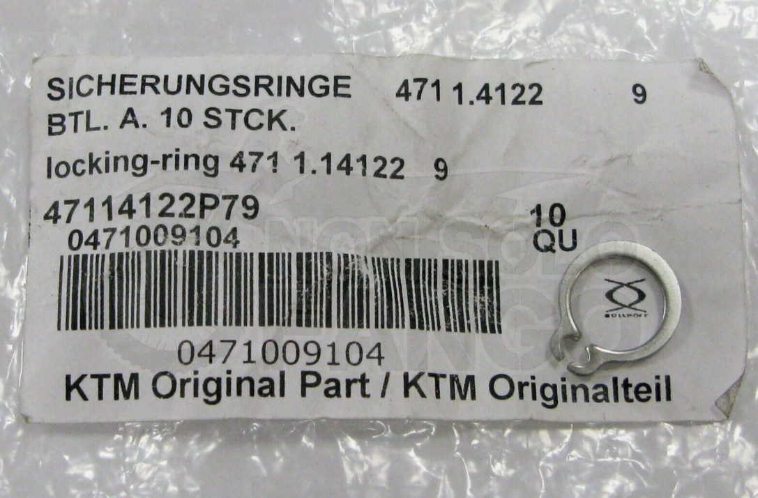 KTM Husqvarna GasGas Circlip DINO471-9X1 INOX OEM QTY 5 0471009104