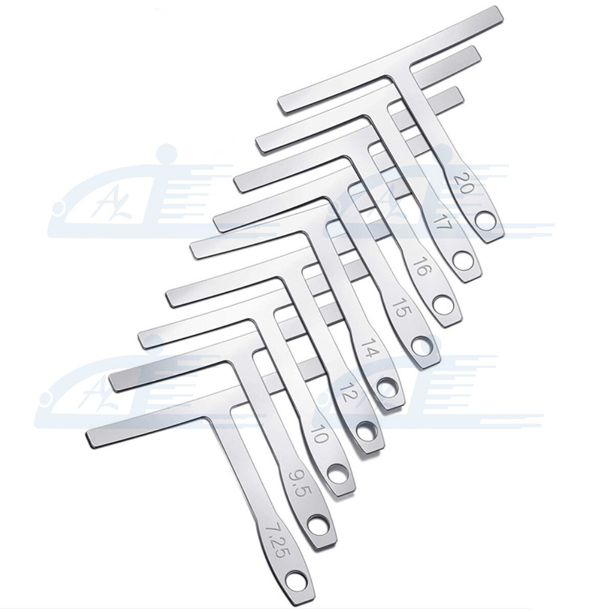 Guitar Neck Notched Straight Edge Understring Radius Gauge String Action Ruler