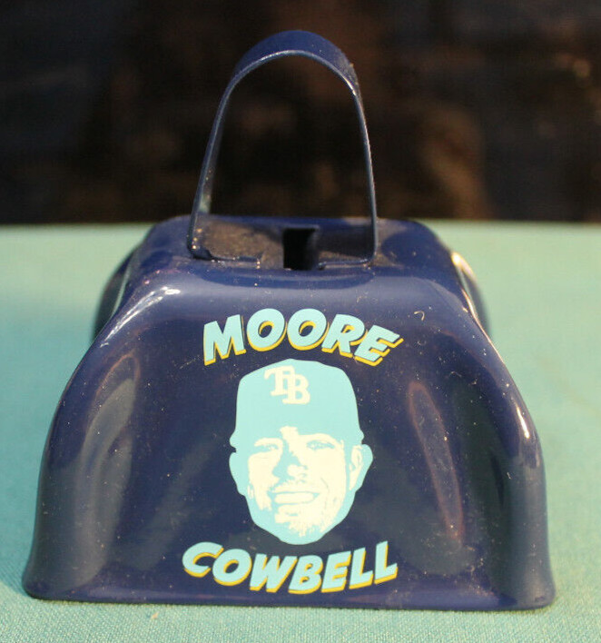 54/ MATT MOORE COWBELL   TAMPA BAY RAYS  SGA 08/24/13