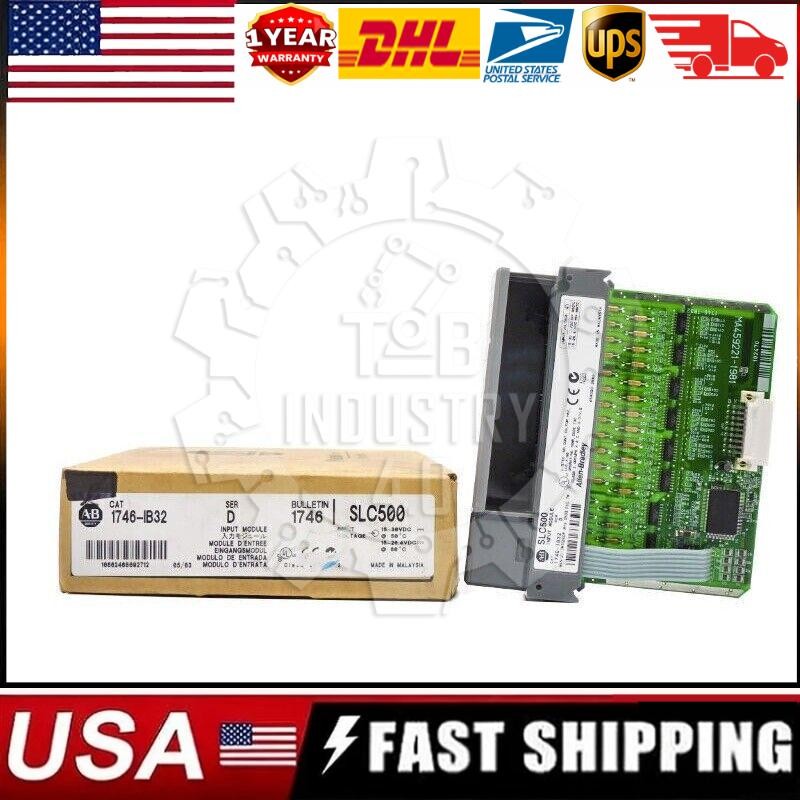 New Factory Sealed AB 1746-IB32 SLC 500 PLC Input Module 1746IB32 US Free Tax